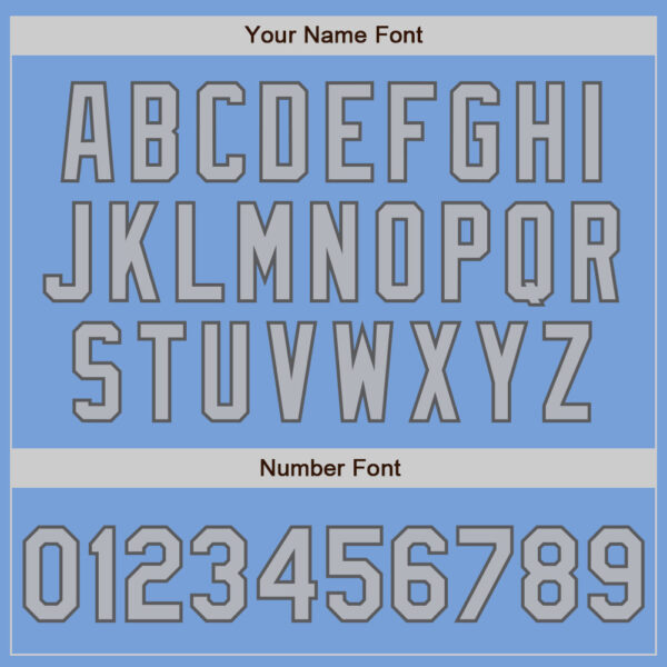 Custom Light Blue Steel Gray Pinstripe Gray Two-Button Unisex Softball Jersey