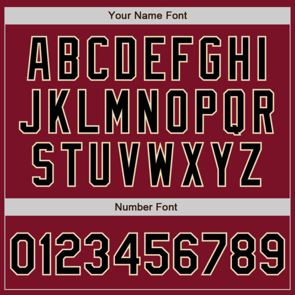 Custom Crimson Black Pinstripe Cream Two-Button Unisex Softball Jersey