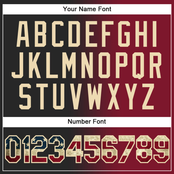 Custom Black Vintage USA Flag Crimson-City Cream Gradient Fashion Two-Button Unisex Softball Jersey