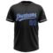 Custom Black Thunder Blue-Gray Two-Button Unisex Softball Jersey