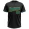 Custom Black Teal-Yellow Two-Button Unisex Softball Jersey