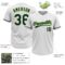 Custom White Navy-Neon Green Two-Button Unisex Softball Jersey