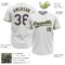 Custom White Purple-Neon Green Two-Button Unisex Softball Jersey
