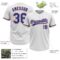 Custom White Royal-Red Two-Button Unisex Softball Jersey