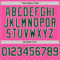 Custom Pink Green-White Two-Button Unisex Softball Jersey