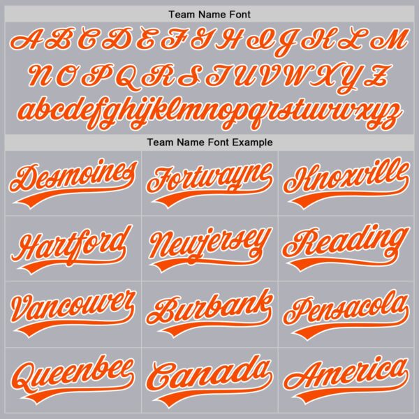 Custom Gray Orange-White Two-Button Unisex Softball Jersey