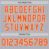 Custom Gray Orange-White Two-Button Unisex Softball Jersey