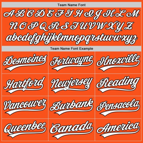 Custom Orange White-Black Two-Button Unisex Softball Jersey