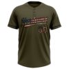 Custom Olive Vintage USA Flag-Black Salute To Service Two-Button Unisex Softball Jersey