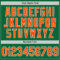 Custom Kelly Green Orange-White Two-Button Unisex Softball Jersey