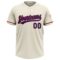 Custom Cream Royal-Red Two-Button Unisex Softball Jersey