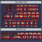 Custom Navy Vintage USA Flag-Red Two-Button Unisex Softball Jersey