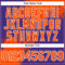 Custom Orange Purple-White 3D Pattern Abstract Brush Stroke Two-Button Unisex Softball Jersey