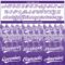 Custom White Purple 3D Pattern Lines Two-Button Unisex Softball Jersey