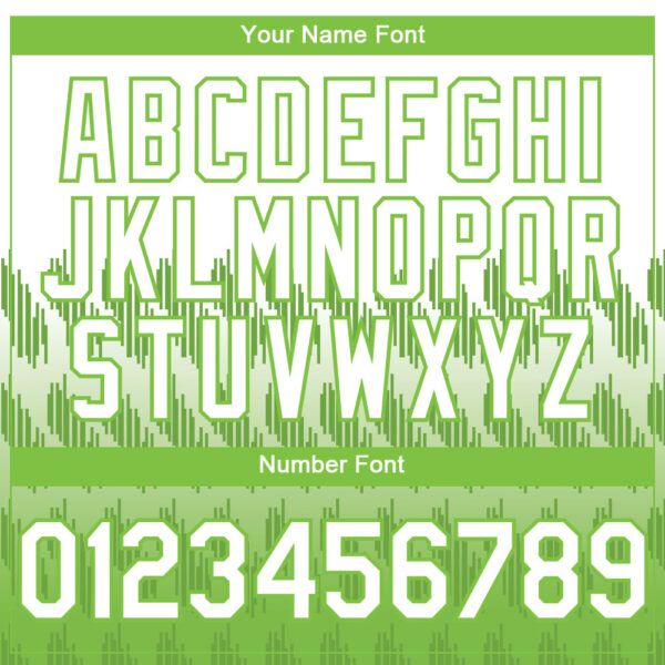 Custom White Neon Green 3D Pattern Lines Two-Button Unisex Softball Jersey