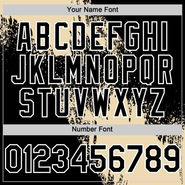 Custom Cream Black-White 3D Pattern Abstract Brush Stroke Two-Button Unisex Softball Jersey