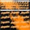 Custom Bay Orange Black-White 3D Pattern Abstract Brush Stroke Two-Button Unisex Softball Jersey