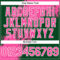 Custom Pink Green-White 3D Pattern Abstract Brush Stroke Two-Button Unisex Softball Jersey