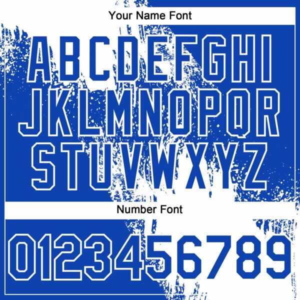 Custom White Thunder Blue 3D Pattern Abstract Brush Stroke Two-Button Unisex Softball Jersey