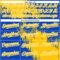 Custom Yellow Thunder Blue-White 3D Pattern Abstract Brush Stroke Two-Button Unisex Softball Jersey