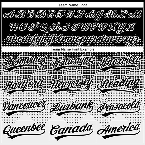 Custom Black White 3D Gradient Square Shape Two-Button Unisex Softball Jersey