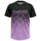 Custom Black Light Purple 3D Gradient Square Shape Two-Button Unisex Softball Jersey