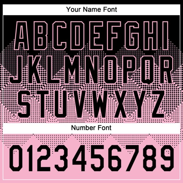 Custom Black Light Pink 3D Gradient Square Shape Two-Button Unisex Softball Jersey