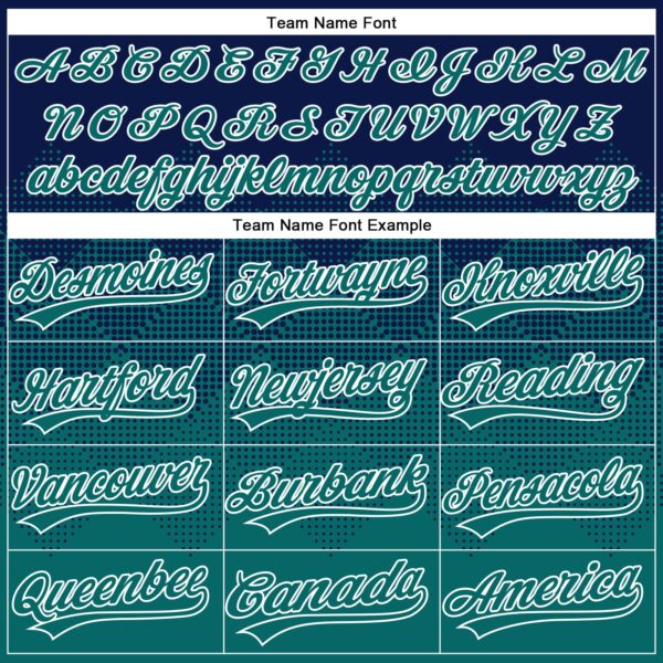 Custom Navy Teal-White 3D Gradient Square Shape Two-Button Unisex Softball Jersey