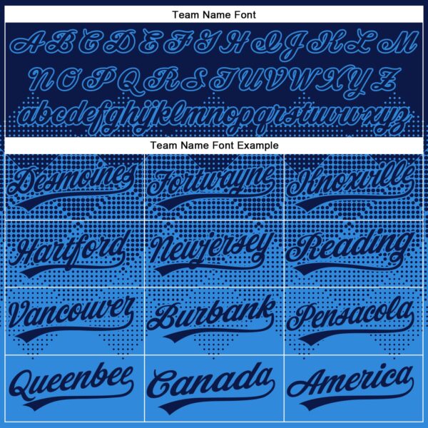 Custom Navy Electric Blue 3D Gradient Square Shape Two-Button Unisex Softball Jersey