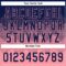 Custom Navy Medium Pink 3D Gradient Square Shape Two-Button Unisex Softball Jersey
