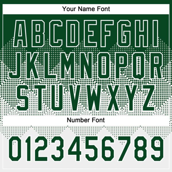 Custom Green White 3D Gradient Square Shape Two-Button Unisex Softball Jersey