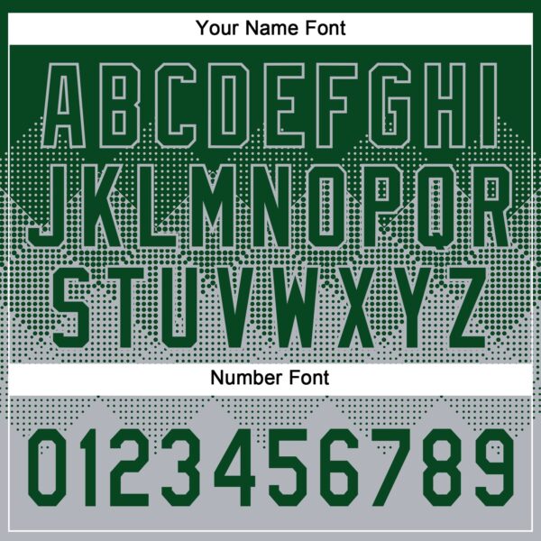 Custom Green Gray 3D Gradient Square Shape Two-Button Unisex Softball Jersey