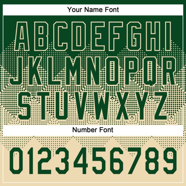 Custom Green Cream 3D Gradient Square Shape Two-Button Unisex Softball Jersey