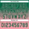 Custom Kelly Green Medium Pink 3D Gradient Square Shape Two-Button Unisex Softball Jersey