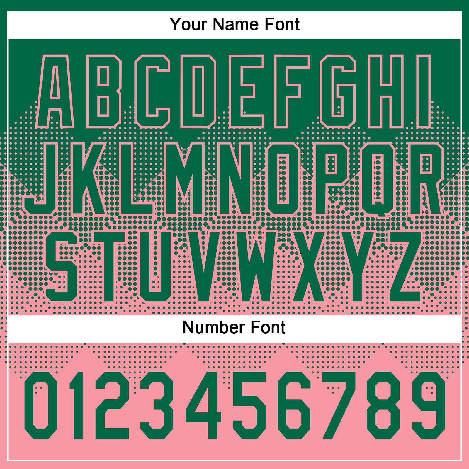 Custom Kelly Green Medium Pink 3D Gradient Square Shape Two-Button Unisex Softball Jersey