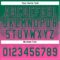 Custom Kelly Green Pink 3D Gradient Square Shape Two-Button Unisex Softball Jersey