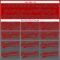 Custom Red Steel Gray 3D Gradient Square Shape Two-Button Unisex Softball Jersey
