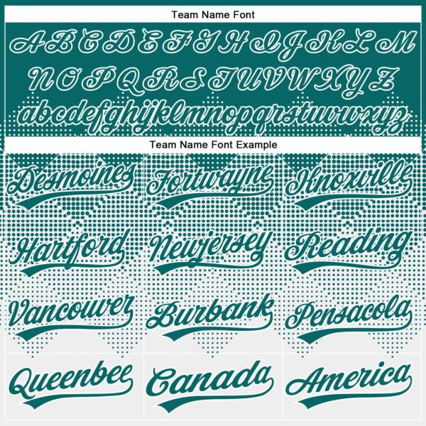 Custom Teal White 3D Gradient Square Shape Two-Button Unisex Softball Jersey