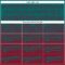 Custom Teal Crimson 3D Gradient Square Shape Two-Button Unisex Softball Jersey
