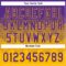 Custom Purple Gold 3D Gradient Square Shape Two-Button Unisex Softball Jersey