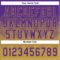 Custom Purple Old Gold 3D Gradient Square Shape Two-Button Unisex Softball Jersey