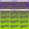 Custom Purple Neon Green 3D Gradient Square Shape Two-Button Unisex Softball Jersey