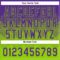 Custom Purple Neon Green 3D Gradient Square Shape Two-Button Unisex Softball Jersey