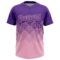 Custom Purple Light Pink 3D Gradient Square Shape Two-Button Unisex Softball Jersey