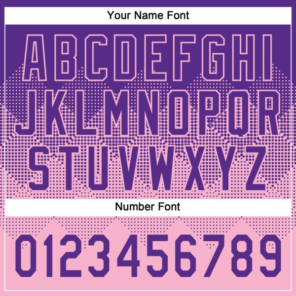 Custom Purple Light Pink 3D Gradient Square Shape Two-Button Unisex Softball Jersey