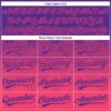 Custom Purple Neon Pink 3D Gradient Square Shape Two-Button Unisex Softball Jersey