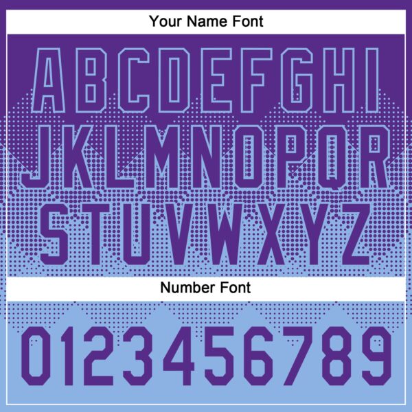 Custom Purple Light Blue 3D Gradient Square Shape Two-Button Unisex Softball Jersey