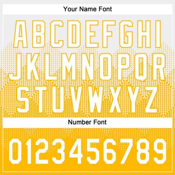 Custom White Gold 3D Gradient Square Shape Two-Button Unisex Softball Jersey