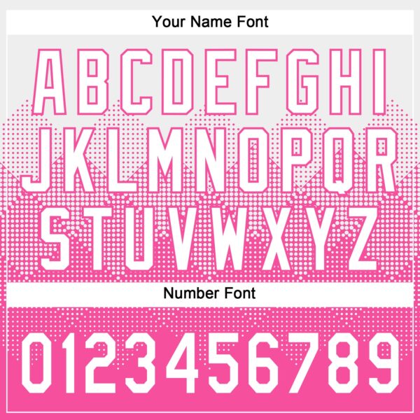 Custom White Pink 3D Gradient Square Shape Two-Button Unisex Softball Jersey