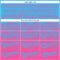 Custom Sky Blue Pink 3D Gradient Square Shape Two-Button Unisex Softball Jersey